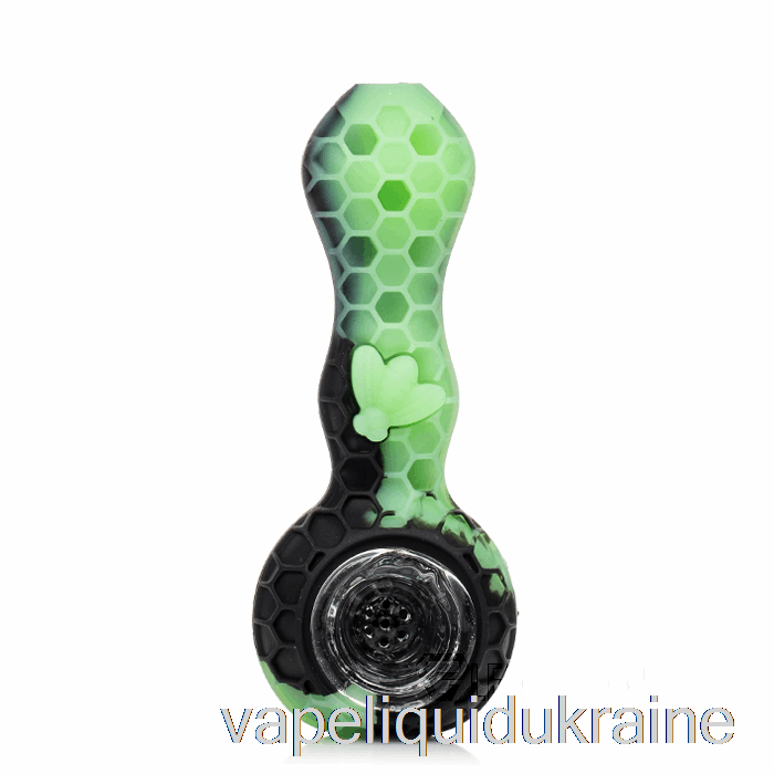 Vape Ukraine Stratus Bee Silicone Spoon Black / UV Slime (Black / UV Green)